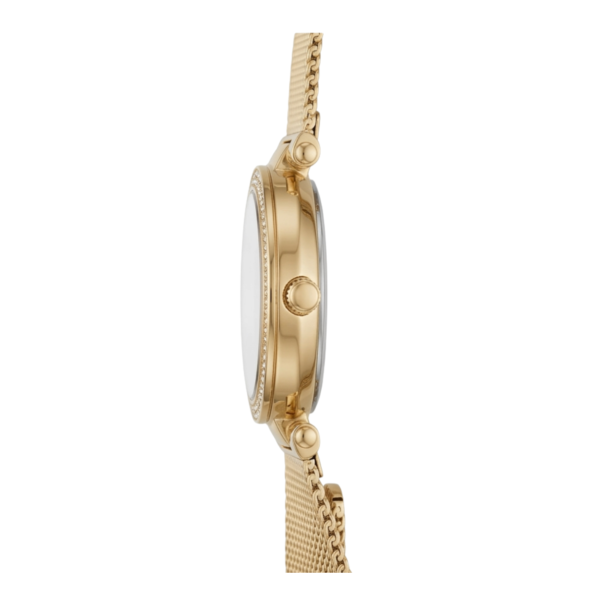 michael kors darci women's watch – green dial with crystal bezel & gold mesh strap